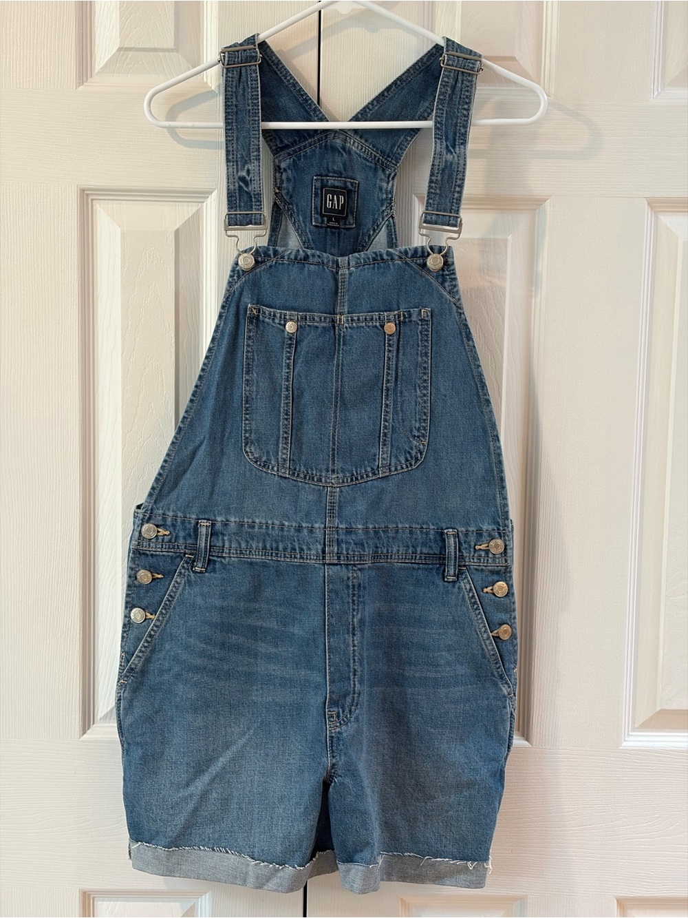 Gap Medium Indigo Shortalls Size L